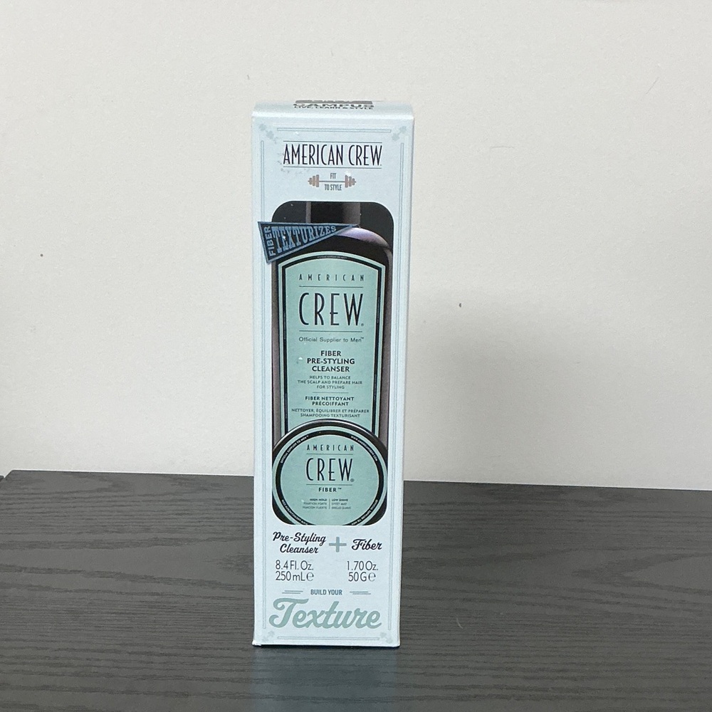 American Crew Fiber Pre-Styling Cleanser & Fiber Paste – Mint Green